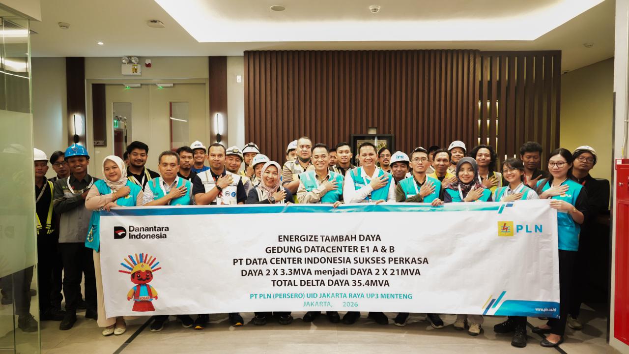 PLN Dukung Ekosistem Digital Nasional, Tingkatkan Daya Listrik Gedung Data Center hingga 21 MVA